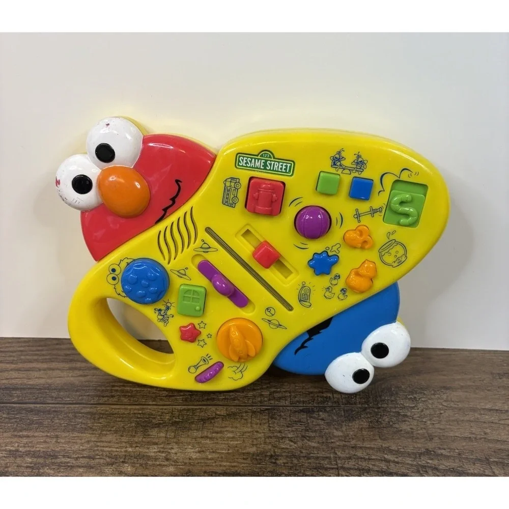 Sesame Street Giggle Machine Sensory Noises Lights Elmo Cookie Monster Tested